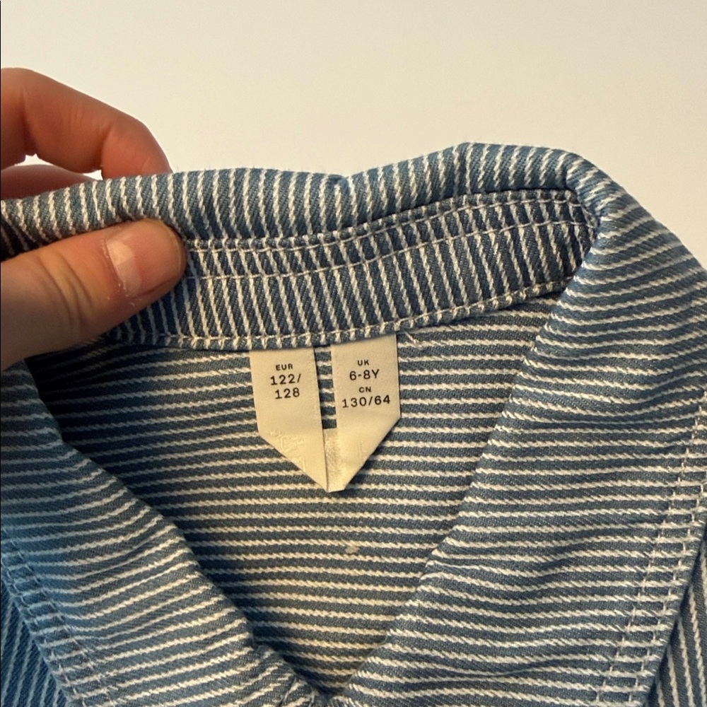 Striped Blue Kids Jacket - Picture 2 of 3